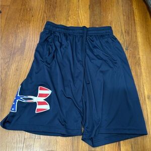 Blue under armor shorts!